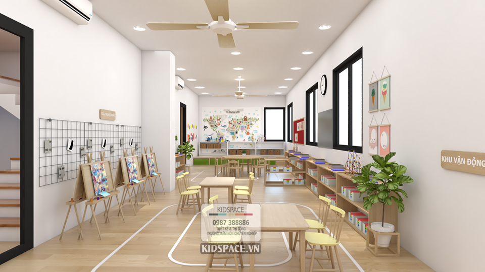 thiết kế mầm non montessori